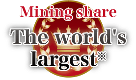 Mining share The world's largest