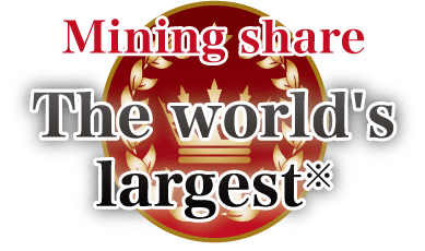 Mining share The world's largest